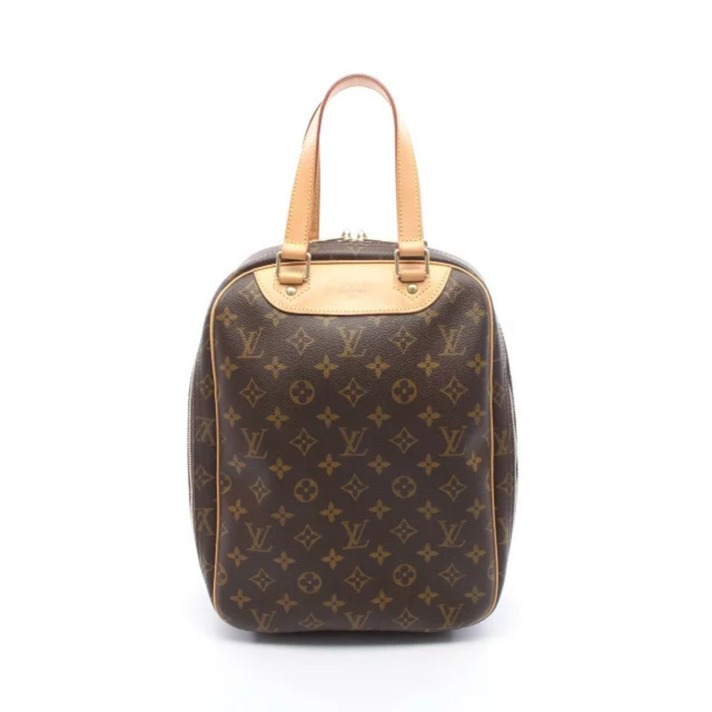 Louis Vuitton Excursion Handbag Canvas Leather Monogram Brown
